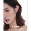 Korean sweet apple cat stud earrings for women, delicate and cute, with a sweet and cool style. Fashionable and versatile silver needle earrings Specification image